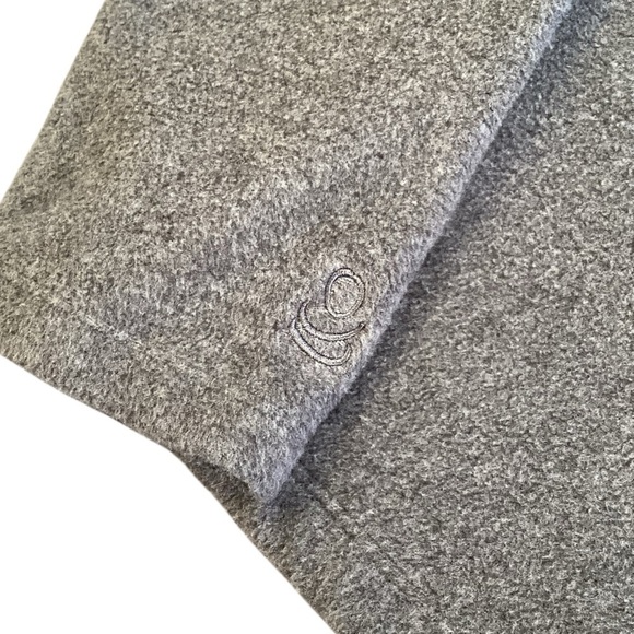 Cuddl Duds Top Light Gray Fleecewear With Stretch Long Sleeve Crewneck Medium - Picture 4 of 8